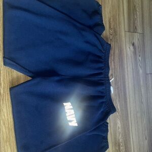 Navy Blue Shorts with Logo
